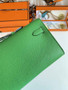 Hermès Kelly Cut Clutch 31cm Epsom Leather Gold Green - Default Title - View 3