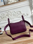 Hermes Lindy Mini Bag Togo Leather Purple Silver H68614 - Default Title - View 3