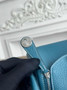 Hermes Lindy Mini Bag Blue Togo Leather Silver H68643 - Default Title - View 7
