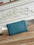 Hermes Lindy Mini Bag Blue Togo Leather Silver H68643 - Default Title - View 4