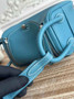 Hermes Lindy Mini Bag Blue Togo Leather Silver H68643 - Default Title - View 5