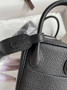 Hermes Lindy Mini Bag Black Togo Leather Silver Hardware H8637 - Default Title - View 5