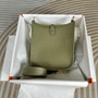 Hermes Evelyne III 17 Green Togo Leather Bag Gold H5614 - Default Title - View 2