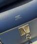 Hermes Jypsiere mini bag Dark Blue Swift Leather Silver H25630 - Default Title - View 7