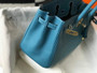 Hermès Birkin 30cm Blue Togo Gold Hardware - Default Title - View 8