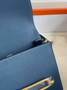 Hermès Mini Roulis Bag Blue Evercolor Gold Hardware H50312 - Default Title - View 6