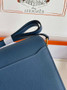 Hermès Mini Roulis Bag Blue Evercolor Gold Hardware H50312 - Default Title - View 5
