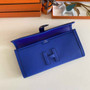 Hermes Jige Elan 29cm Wallet Clutch Swift Leather In Dark Blue - Default Title - View 2