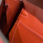 Hermes Kelly Bag Red Epsom Leather Silver Hardware - Default Title - View 8