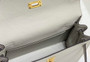 Hermès Kelly Danse II light gray Evercolor leather with gold - Default Title - View 9