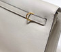 Hermès Kelly Danse II light gray Evercolor leather with gold - Default Title - View 7
