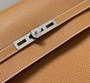 Hermès Kelly Messenger Bag Togo leather Silver hardware 38cm Light Brown - Default Title - View 7