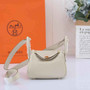 Hermes Lindy Mini Bag Beige Togo Leather Gold Hardware H8605 - Default Title - View 1