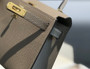 Hermes Kelly Mini II Bag 19 Gold Hardware with Epsom dark Gray - Default Title - View 7