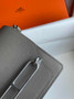 Hermès Mini Roulis Bag Gray Evercolor Silver Hardware H50334 - Default Title - View 4