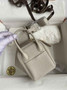 Hermes Lindy Mini Bag Light Gray Togo Leather Gold Hardware H8624 - Default Title - View 2