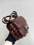 Hermes Constance Crocodile Leather Brown Silver H282269 - 19cm - View 3