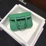 Hermes Mini Halzan 22 Bag Green Swift Leather H082133 - Default Title - View 2