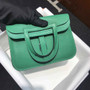 Hermes Mini Halzan 22 Bag Green Swift Leather H082133 - Default Title - View 3