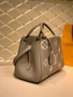 Louis Vuitton M41048 Montaigne MM Monogram Bicolor Leather Gray