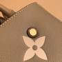 Louis Vuitton M41048 Montaigne MM Monogram Bicolor Leather Gray