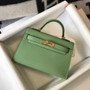Hermes Kelly Mini II Bag Light Green Epsom with Gold Hardware 19 - Default Title - View 4