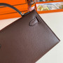 Hermès Kelly II Sellier Mini 2024 Brown Goatskins Leather Silver - Default Title - View 8