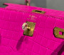 Hermes Kelly Bag 20 Plum Crocodile Leather Gold Hardware H7300 - Default Title - View 9