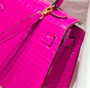 Hermes Kelly Bag 20 Plum Crocodile Leather Gold Hardware H7300 - Default Title - View 8