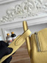 Hermes Lindy Mini Bag Togo Leather Light Yellow Silver H68605 - Default Title - View 5