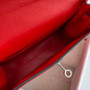 Hermès Kelly Danse II Red Evercolor leather with silver - Default Title - View 8