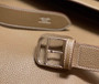 Hermès Steven Messenger Bag Togo leather Silver hardware 34cm Gray - Default Title - View 8