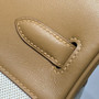 Hermès Birkin Bag 30cm Apricot Swift Leather Canvas Silver Hardware - Default Title - View 5