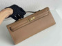 Hermès Kelly Cut Clutch 31cm Swift Leather Kakhi Gold - Default Title - View 2