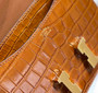 Hermes Constance Bag Brown Crocodile Leather Gold H2801 - 18cm - View 7