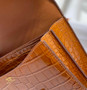 Hermes Constance Bag Brown Crocodile Leather Gold H2801 - 18cm - View 8