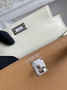 Hermes Kelly Bag 19 Epsom Leather Tan Beige Silver H82351 - Default Title - View 8