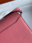 Hermès Mini Roulis Bag Pink Evercolor Silver Hardware H50305 - Default Title - View 5