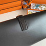 Hermes Jige Elan 29cm Wallet Clutch Swift Leather Crocodile Black - Default Title - View 5