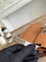Hermes Kelly Bag 19 Epsom Leather Brown Silver H82335 - Default Title - View 7