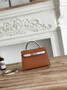 Hermes Kelly Bag 19 Epsom Leather Brown Silver H82335 - Default Title - View 1