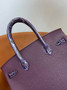 Hermès Birkin Bag Purple Crocodile Togo Gold Hardware H8604 - W25×H20×D13cm - View 9