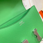 Hermes Constance Bag 19 Green Epsom Leather Silver H083914 - Default Title - View 8