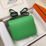 Hermes Constance Bag 19 Green Epsom Leather Silver H083914 - Default Title - View 5
