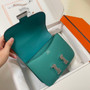 Hermes Constance Bag Green Epsom Leather Silver H2509 - Default Title - View 5