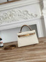 Hermes Kelly Bag 19 Beige Epsom Leather Gold H82318 - Default Title - View 1