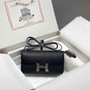 Hermes Constance Box Epsom Leather Black Silver H082700 - Default Title - View 2