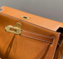Hermes Kelly Bag Brown Epsom Leather Gold Hardware - Default Title - View 6