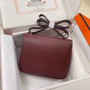 Hermes Constance Bag Wine Red Epsom Leather Silver H2533 - Default Title - View 3