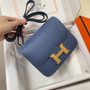 Hermes Constance Bag Dark Blue Epsom Leather Gold H2522 - Default Title - View 2